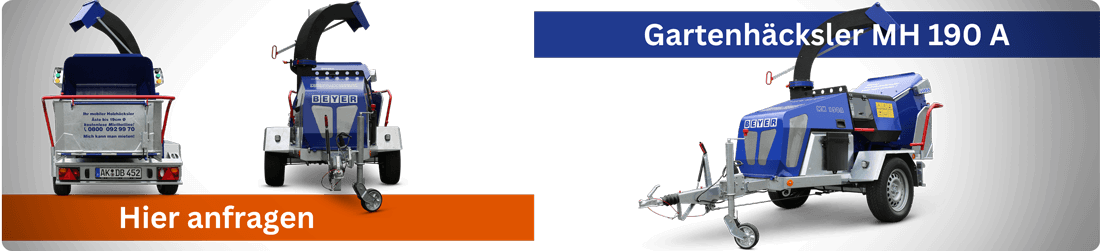 Werbegrafik: BEYER Häcksler MH 190 A anfragen
