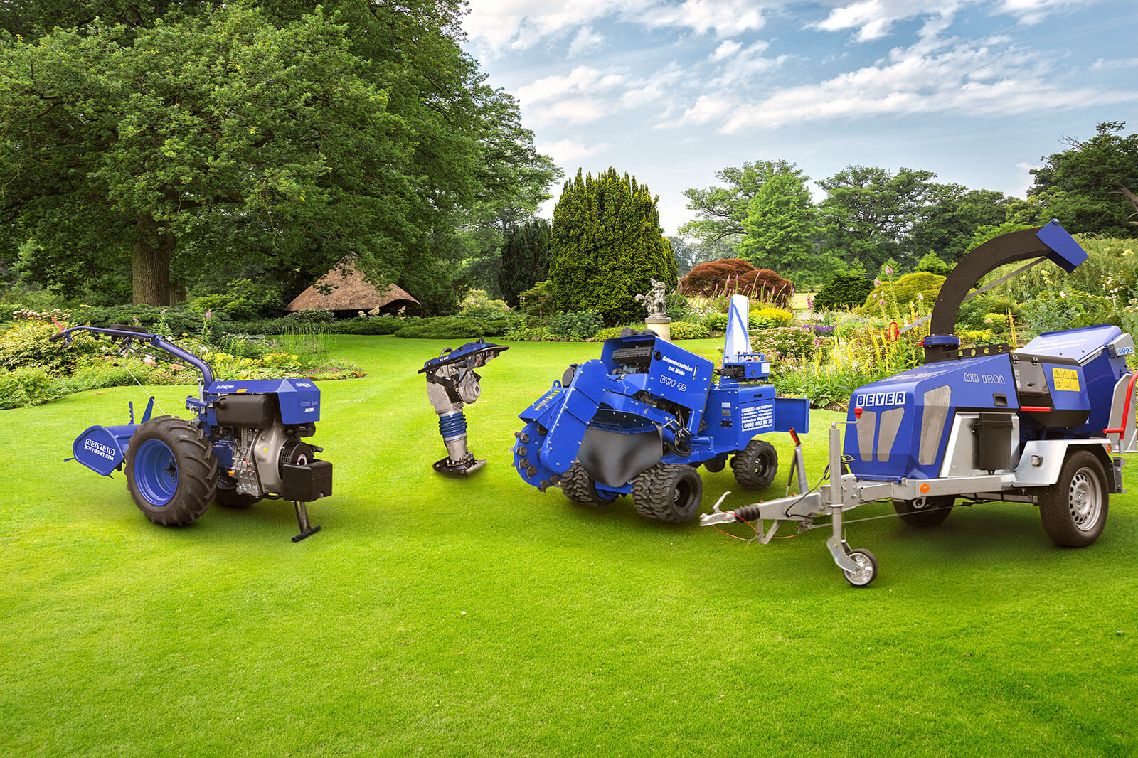 Passende BEYER Mietgeräte für Ihren großen Gartencheck
