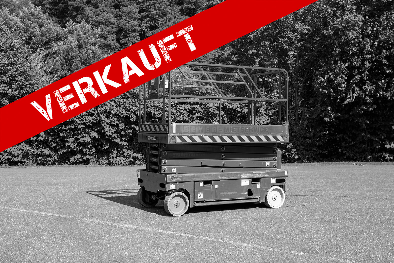 Verkaufte Haulotte Scherenbühne C 12 von BEYER-Mietservice