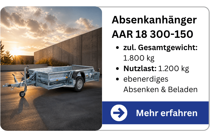 Infografik zum BEYER Absenkanhänger AAR 18 300-150