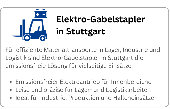 Infografik über BEYER Elektro-Stapler zur Miete in Stuttgart