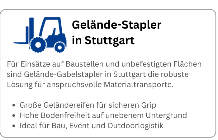 Infografik über Geländestapler von BEYER zur Miete in Stuttgart