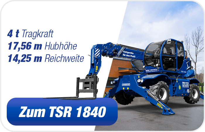 BEYER-Infografik über 18 m Teleskopstapler TSR 1840