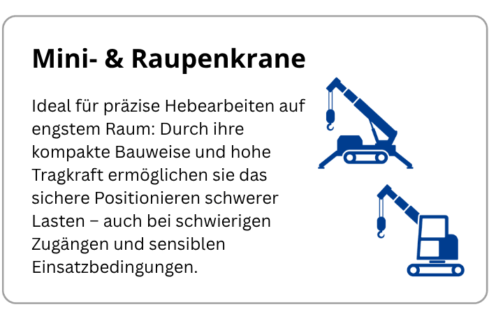 BEYER Infografik über Minikrane für Einsätze in Rechenzentren