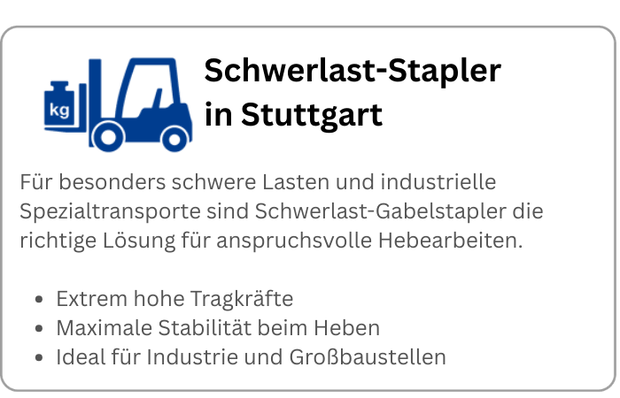 Infografik über BEYER Schwerlaststapler zur Miete in Stuttgart