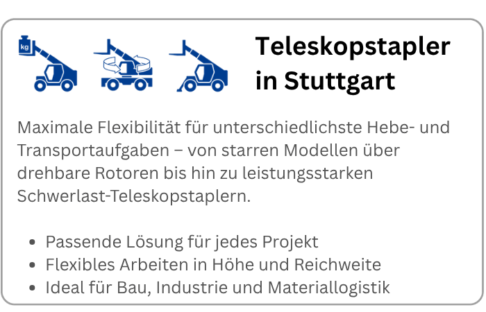 BEYER Infografik über Teleskopstapler zur Miete in Stuttgart