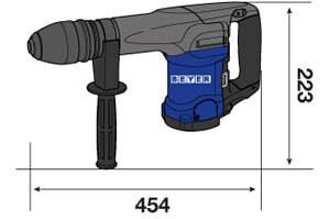 Stemmhammer SH 6 kg230 V 1.1002.650/min Schlagzahl, SDSmax Jetzt
