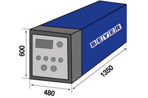 Abmessungsgrafik Twin-Energy-Station von Teleskopstapler TSR 2670