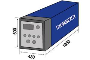 Abmessungsgrafik Twin-Energy-Station von TSR 3060
