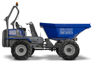 Seitenansicht Allraddumper ARD 320.43 mit 2400 l Muldeninhalt & 6 t Nutzlast