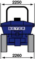 Vordere Abmessungen von BEYER-Allraddumper