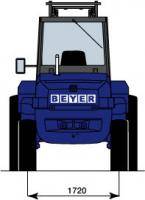 Heck-Abmessungen von Allradstapler 5 t Tragkraft
