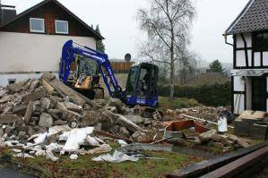 5,1 t Bagger aus der BEYER-Vermietung im Einsatz