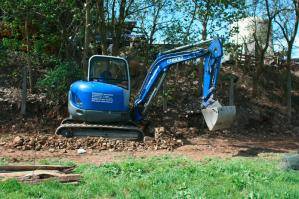 Bagger aus dem BEYER-Verleih im Einsatz