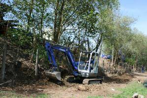 Raupenbagger von BEYER-Mietservice im Einsatz