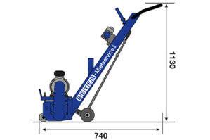 Betonfräse BBF 200 195 mm Fräsbreite, ElektroAntrieb Jetzt mieten