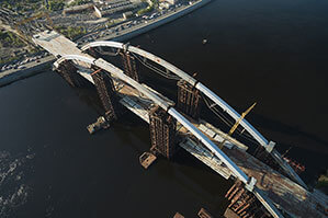 Baustellen Brücke in Deutschland