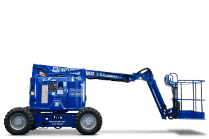 Rechte Seite von Gelenkteleskopbühne GTB 126 D aus der Vermietung