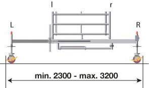 Fahrbalken mit Bügel breit