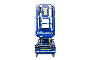 Kompakte Elektro-Scherenbühne SB 60 EC von vorne