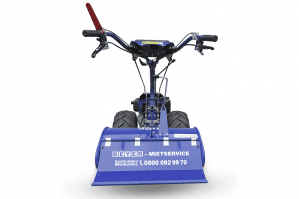 Motorfräse mit 70 cm Arbeitsbreite in Heckansicht