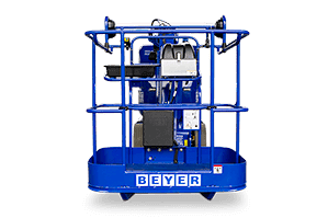 Frontansicht von E-Gelenkarbeitsbühne GTB 120 EK-3d II