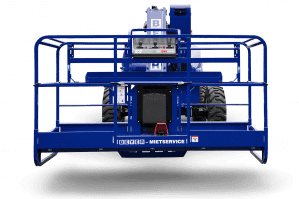 Sicht auf Arbeitskorb von Gelenkteleskopbühne GTB 160 D + von Beyer