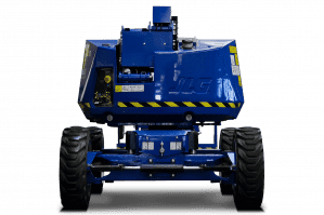 Gelenkhubbühne mit 230 kg Tragkraft von hinten