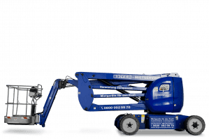 Gelenkteleskopbühne mit 15 m Arbeitshöhe und 3d-Korbarm