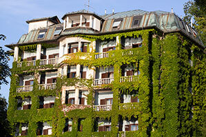 Grüne Gebäude aus der BEYER Kategorie B(l)au-schlau