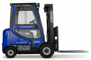 Gabelstapler FS 18 mit Dieselantrieb & 1,8 t Tragkraft von rechter Seite