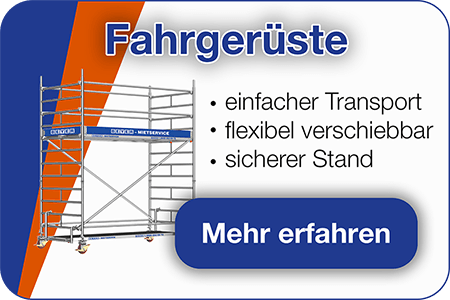 Infografik über BEYER-Fahrgerüste für Fassadenarbeiten