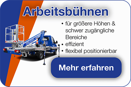 Infografik über BEYER LKW-Bühnen für Fassadenarbeiten