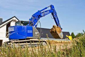 15 t Kettenbagger von BEYER auf Baustelle im Einsatz