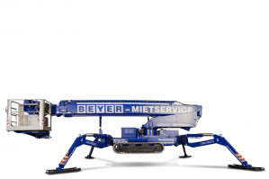 Kettensteiger mit 14 m max. seitl. Reichweite Seitenansicht