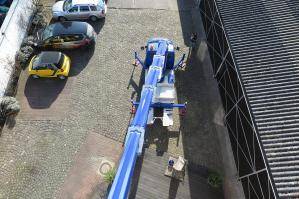 Blick aus dem Arbeitskorb der 27 m LKW-Arbeitsbühne LB 270 T