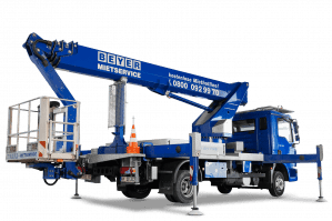 LKW-Arbeitsbühne mit 30 m Arbeitshöhe & 19,5 m seitl. Reichweite