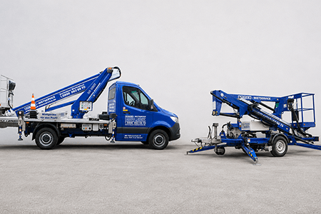 BEYER LKW-Bühne und Anhängerbühne zum Selbsttransport geeignet