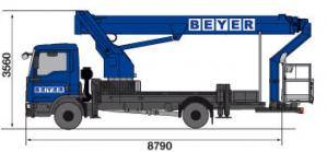 Abmessungen LKW-Steiger LB 330
