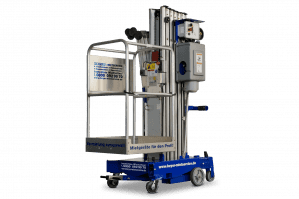 Mastbühne TMB 110 E mit 11 m Arbeitshöhe von BEYER-Mietservice