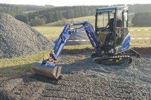 Minibagger Baustelle