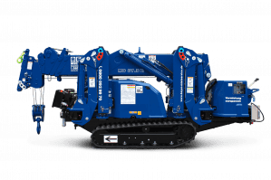 Minikran MC 87.3 D/E II mit 8,70 m Hebehöhe eingefahren in Seitenansicht
