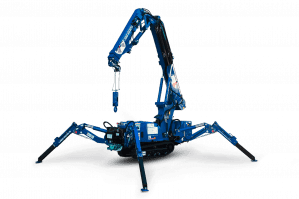 Komplettansicht mit angehobenem Kranarm Minikran MC - Jib 114.1 D/E, 11,30 m max. Hebehöhe