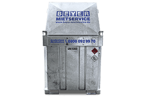 Heck von mobiler Diesel-Tankanlage SE mit 980 Liter Inhalt