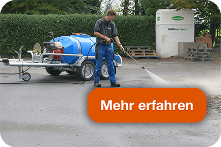 Mobiler Hochdruckreiniger MHR 200 von BEYER für Fassadenarbeiten
