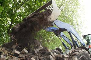 Radlader Aktion RL 100 Siebschaufel