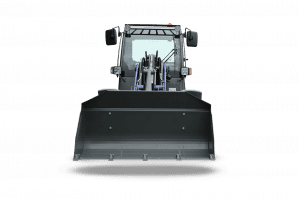 Frontalansicht Radlader RL 75 mit 0,75 m³ Schaufel