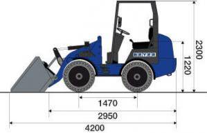 Radlader RL 20 Seite Leichtgutschaufel