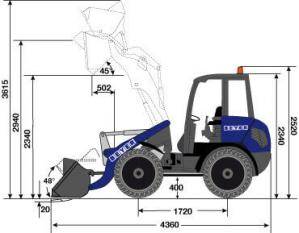radlader Ladeschaufel Seite RL 50