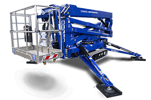 Raupenbühne 20 m Arbeitshöhe mit Diesel-Elektro Antrieb